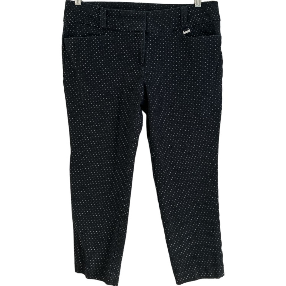Anne Klein polka dot cropped capris 12p